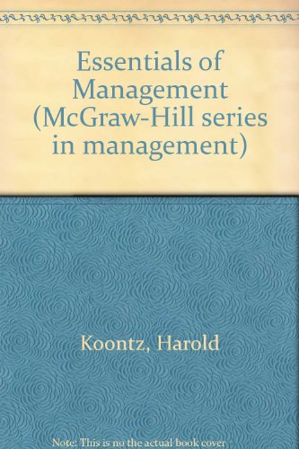 Essentials of Management 2nd 9780070353725 Front Cover