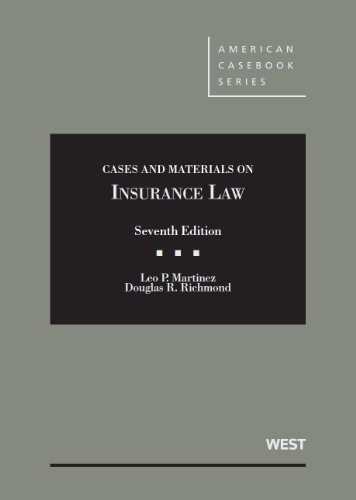 Cases and Materials on Insurance Law:   2013 9780314280725 Front Cover