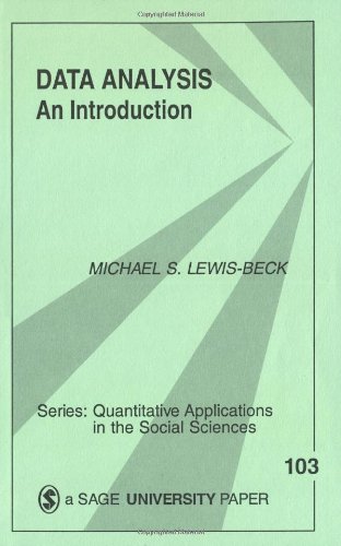 Data Analysis An Introduction  1995 9780803957725 Front Cover
