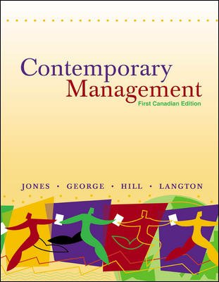 CONTEMPORARY MANAGEMENT >CANAD 1st 9780070893726 Front Cover