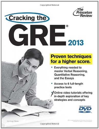 Cracking the GRE with DVD, 2013 Edition  N/A 9780307944726 Front Cover