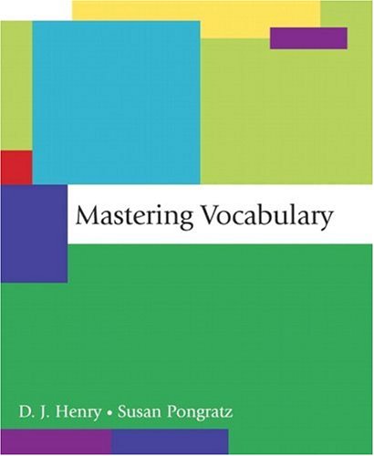 Mastering Vocabulary   2007 9780321410726 Front Cover