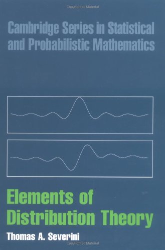 Elements of Distribution Theory   2005 9780521844727 Front Cover