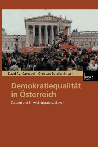 Demokratiequalitï¿½t In ï¿½sterreich   2002 9783810033727 Front Cover