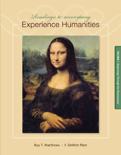 Experience Humanities Beginnings Through the Renaissance 8th 2014 9780077494728 Front Cover