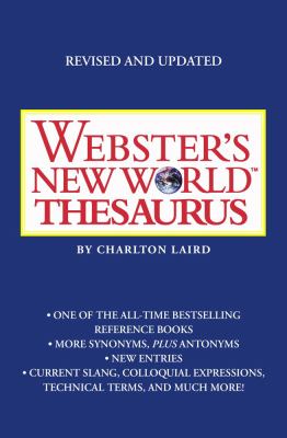 Webster's New World Thesaurus  3rd 2003 (Revised) 9780743470728 Front Cover