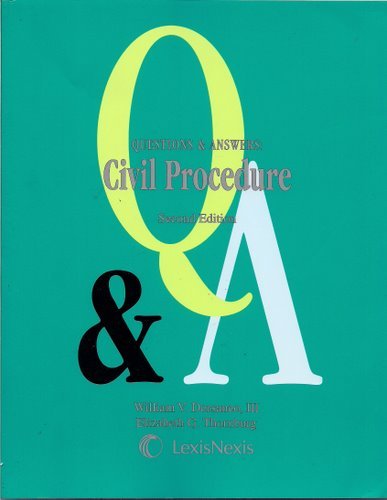 Questions and Answers Civil Procedure Second Edition 2007 2nd 2007 9781422411728 Front Cover