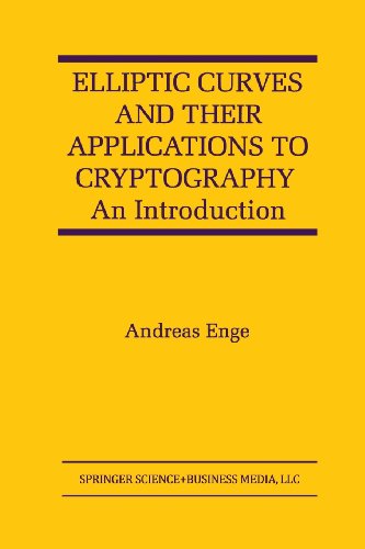 Elliptic Curves and Their Applications to Cryptography: An Introduction  2012 9781461373728 Front Cover