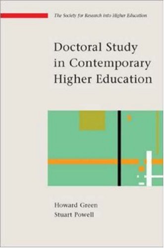 Doctoral Study in Contemporary Higher Education   2005 9780335214730 Front Cover