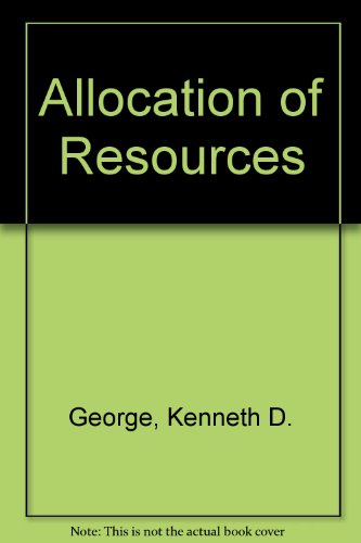 Allocation of Resources Theory and Policy  1978 9780043000731 Front Cover