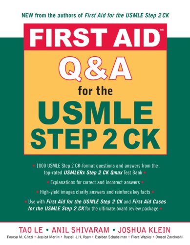 First Aid Q&amp;a for the USMLE Step 2 CK   2008 9780071481731 Front Cover