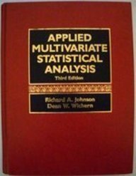 Applied Multivariate Statistical Analysis 3rd 9780130417732 Front Cover