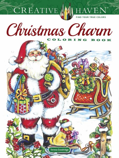 Creative Haven Christmas Charm Coloring Book  N/A 9780486844732 Front Cover