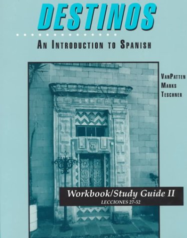 Destinos : An Introduction to Spanish 1st 1992 (Workbook) 9780070020733 Front Cover