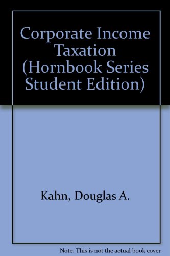 Hornbook on Corporate Income Taxation 4th 1994 9780314043733 Front Cover