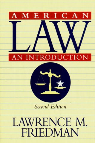 American Law An Introduction 2nd 1998 9780393972733 Front Cover