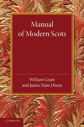 Manual of Modern Scots   2013 9781107653733 Front Cover