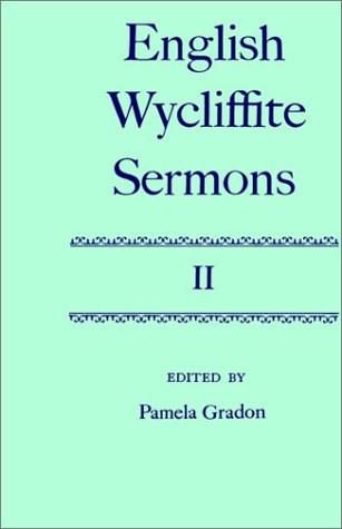 English Wycliffite Sermons   1988 9780198127734 Front Cover