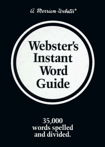 Webster's Instant Word Guide   1980 9780877792734 Front Cover