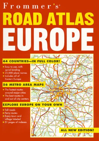Frommer's Road Atlas Europe  2nd 1999 9780028632735 Front Cover