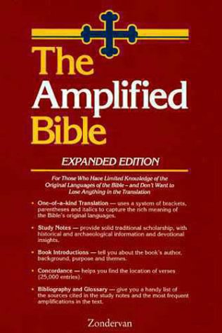 Amplified Bible   1987 9780310951735 Front Cover