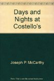 Days and Nights at Costello's  N/A 9780316553735 Front Cover