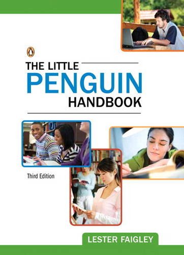 Little Penguin Handbook  3rd 2012 9780321841735 Front Cover