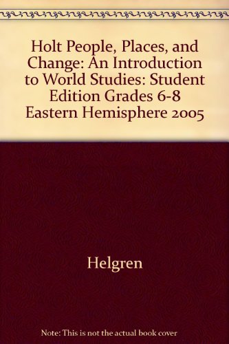 People, Places and Change The Eastern Hemisphere 5th 9780030375736 Front Cover