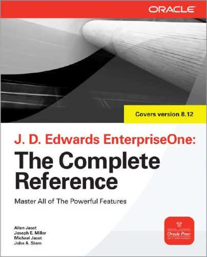 JD Edwards EnterpriseOne, the Complete Reference   2009 9780071598736 Front Cover