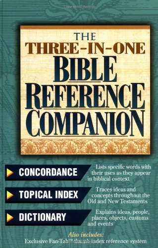 Three-in-One Bible Reference Companion   1998 9780785209737 Front Cover