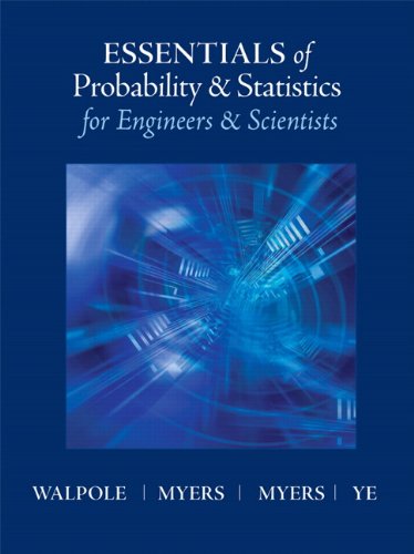 Essentials of Probability and Statistics for Engineers and Scientists   2013 (Revised) 9780321783738 Front Cover
