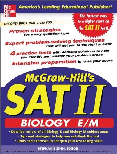McGraw-Hill's SAT II Biology E/M   2006 9780071456739 Front Cover