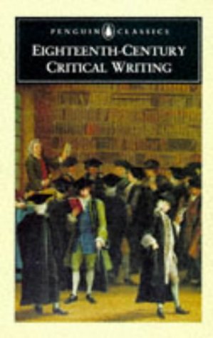 Augustan Critical Writing   1997 9780140433739 Front Cover