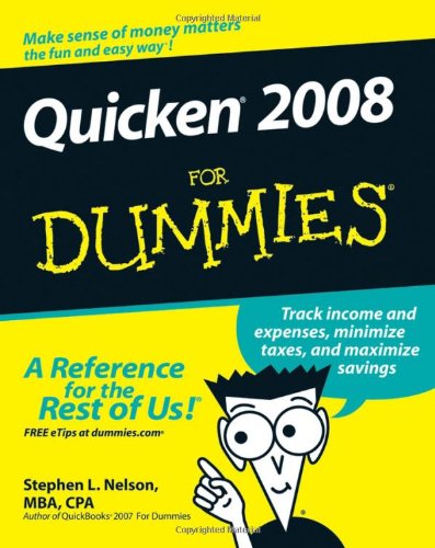 Quicken 2008 for Dummies   2007 9780470174739 Front Cover