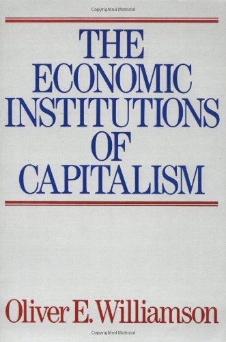 Economic Intstitutions of Capitalism   1998 9780684863740 Front Cover