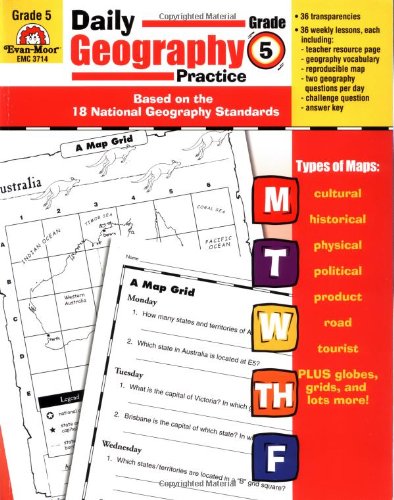 Daily Geography Practice Grade 5  Teachers Edition, Instructors Manual, etc.  9781557999740 Front Cover