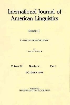 Manual of Phonology   1988 9780226345741 Front Cover