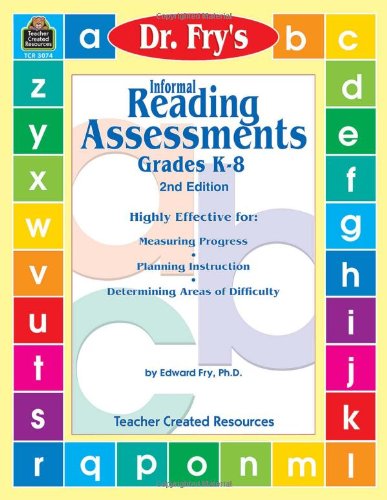Informal Reading Assessments by Dr. Fry   2001 9780743930741 Front Cover