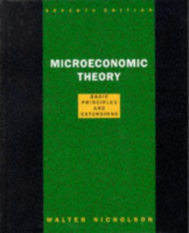 Microeconomic Theory  7th 1998 9780030244742 Front Cover