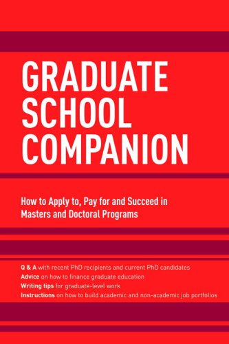 Graduate School Companion   2007 9780375765742 Front Cover