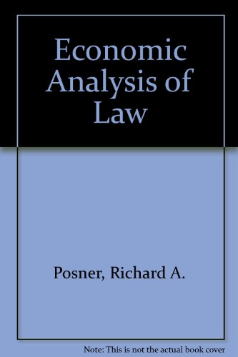 Economic Analysis of Law  6th 2002 (Revised) 9780735534742 Front Cover