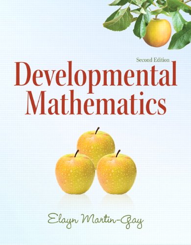 Developmental Mathematics  2nd 2011 9780321652744 Front Cover