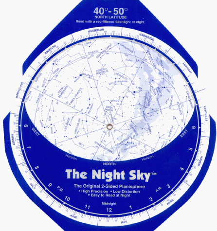 Night Sky 40ï¿½-50ï¿½ (Large) Star Finder  N/A 9780961320744 Front Cover