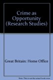 Crime As Opportunity   1976 9780113406746 Front Cover