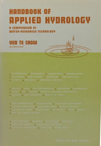 Handbook of Applied Hydrology : A Compendium of Water Resources Technology N/A 9780070107748 Front Cover