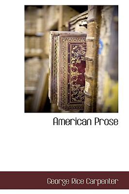 American Prose N/A 9781116934748 Front Cover