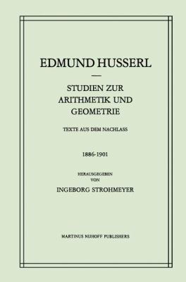 Studien Zur Arithmetik und Geometrie Texte Aus Dem Nachlass (1886 1901)  1983 9789400967748 Front Cover