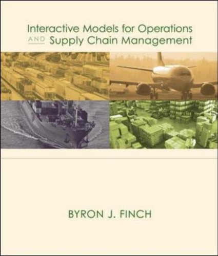 Interactive Models for Operations and Supply Chain Management   2007 9780072982749 Front Cover