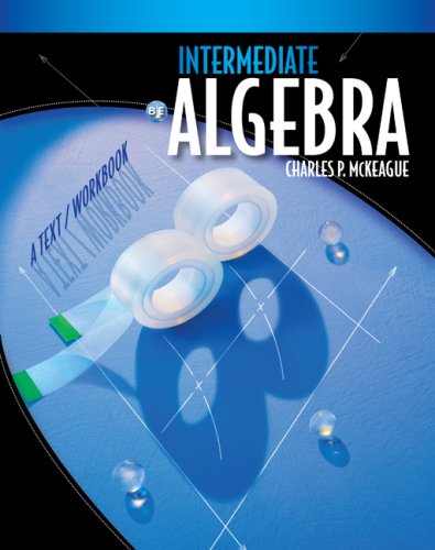 Beginning and Intermediate Algebra  8th 2010 (Workbook) 9780495826750 Front Cover