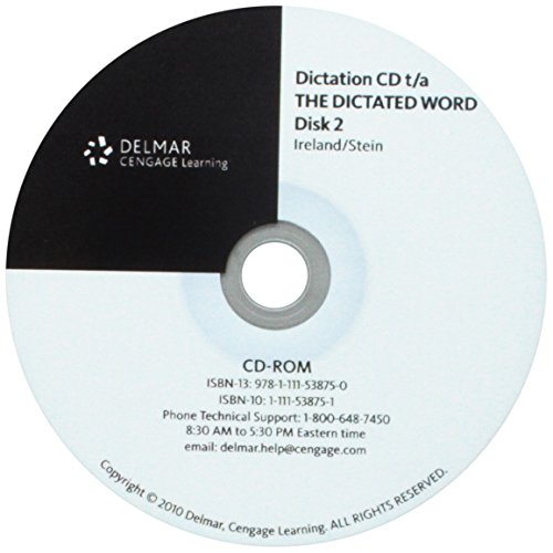 Dictation CD, Disk 2 for Ireland/Stein's the Dictated Word   2010 9781111538750 Front Cover